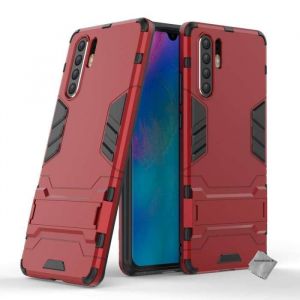 Coque rigide anti choc pour Huawei P30 Pro + film ecran - ROUGE