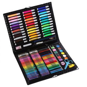 Coffret de peinture - OKUMGGYJ - 150 pièces - Noir - Pour enfants - Mixte