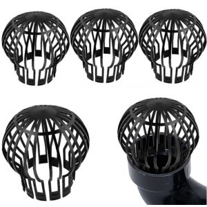 Lot de 4 Crapaudines pour Goutti&egrave;re Protections de Goutti&egrave;re 14.5x11cmFiltre &Agrave; Goutti&egrave;re pour Maison Avant Toit Foss&eacute; &Eacute;gout Tuyau