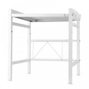 Support extensible pour four à micro-ondes en acier au carbone XJING organisateur de cuisine gain de place 40/64*45*36.5cm