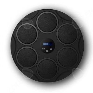 C Machine de boxe 44x44x7cm PU cible murale de boxe pour entra&icirc;neur de boxe dint&eacute;rieur cible murale de r&eacute;action pour fitness noir