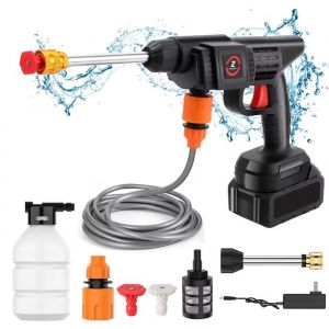 Nettoyeur haute pression sans fil 50 bars odor&agrave; eau lavage de voiture machine &agrave; livres batterie 21V 200W 10000mah Pour