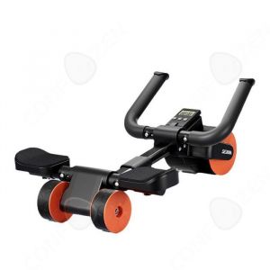 C Roue abdominale 185kg &agrave; rebond automatique avec tapis de fitness conception &agrave; trois roues abdos musculation appareil sport