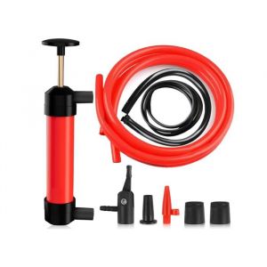 Pompe Manuelle Pompe a Eau Manuelle Pompe de Transfert Pompe Siphon Pompe de Siphon à Main avec 3 Tuyaux pour Carburant
