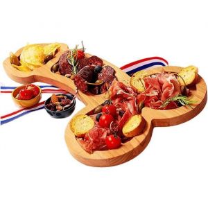 Planche Ap&eacute;ritif Planche &agrave; Fromages et Planche &agrave; Charcuterie en Bambou Nouveaut&eacute; Assiette Restaurant et Ustensile PLATEAU A FROMAGE