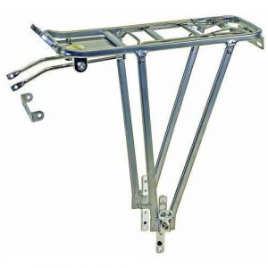 Porte-bagages ajustable en alliage Ventura - Argent - Montage solide - Pour v&eacute;lo loisir adulte
