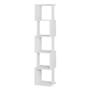 Etagère murale bibliothèque coloris blanc - longueur 35 x profondeur 30 x hauteur 161 cm