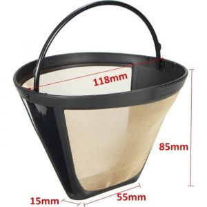 Filtre &agrave; Caf&eacute; Th&eacute; Permanent R&eacute;utilisable Pr Machine &agrave; caf&eacute; 10-12 Coupe Cafeti&egrave;re