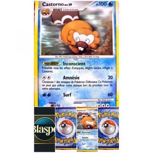 Carte Pok&eacute;mon Castorno 32/100 &ndash; PV 100 &ndash; Version fran&ccedil;aise &ndash; Carte &agrave; l&rsquo;unit&eacute;