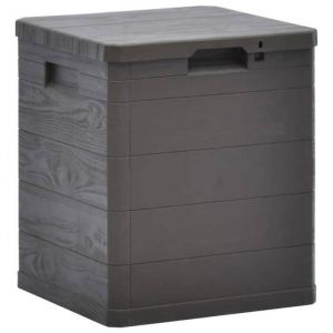 Prix bas - Bo&icirc;te de rangement de jardin - grand volume - 90 L Marron （481084902263)