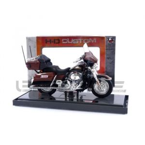 Voiture Miniature de Collection - MAISTO - HARLEY-DAVIDSON FLHTK Electra Glide - 2013 - Marron - 1/18