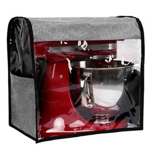 Housse anti-poussière pour robot pâtissier KitchenAid et accessoires supplémentaires grise