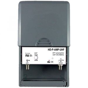 Preamplificateur Tv/Gain R&eacute;glable 15-38 Db/Amplificateur Antenne Tv/Ampli Pour Tnt Hd Signal Uhf 470-790Mhz