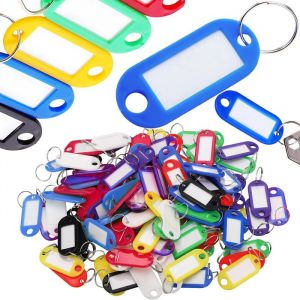 Cobye -Porte-cl&eacute;s 100 pcs &ndash; &Eacute;tiquettes de cl&eacute; Identification cl&eacute;s Marqueurs cl&eacute;s Anneaux porte-cl&eacute;s Organisation cl&eacute;