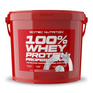 Whey prot&eacute;ine - Scitec Nutrition - 100% WHEY PROFESSIONAL (5kg) - Saveur Fraise
