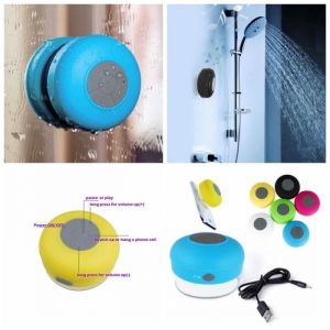 Mini Haut-parleur Enceinte &Eacute;tanche Bluetooth Sans Fil Ventouse Voiture Main Lbre