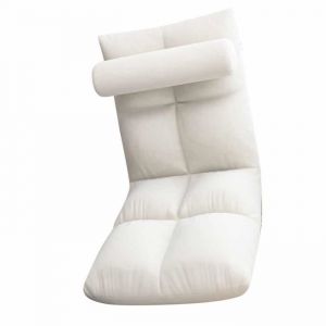 Chaise de Sol Pliable - MOTHINESSTO - Dossier R&eacute;glable - Flanelle - M&eacute;tal - 1 Place