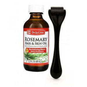 Minoxidil Bio Romarin Spray Repousse rapide des cheveux homme Femme 1 bouteille 59 ml + Dermaroller professionnel