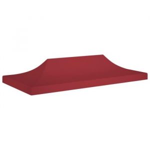Star® Toit de tente de réception Professionnel - Toile de Tonnelle 6x3 m Bordeaux 270 g-m² Pour Extérieur Terrasse Jardin 8512 :-)