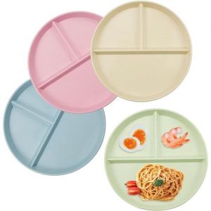 Assiette Compartiment - Non sp&eacute;cifi&eacute; - 22cm - 4 Pi&egrave;ces - Polypropyl&egrave;ne - R&eacute;utilisable