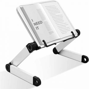 Support de Livre Rglable Hauteur et Angle Ajustables Ergonomique pour Grands Livres Tablette et Recettes PZCC