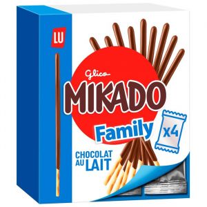 Mikado - 4 Sachets de Biscuit Mikado Chocolat Au Lait - Format Familial - (300g)