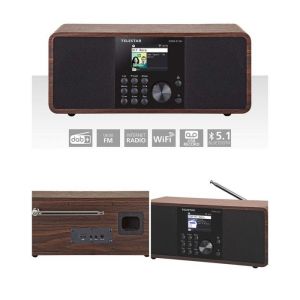 Radio Internet WIFI - TELESTAR - DIRA S 24i - DAB+ FM - Bluetooth 5.1 - Écran TFT couleur