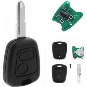 Cl&eacute; compl&egrave;te Vierge &eacute;lectronique &agrave; Programmer ID46 Pour PEUGEOT 106 206 206CC 306