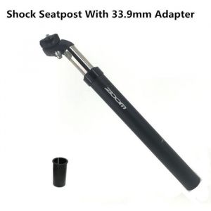 Accessoire véloTige de selle ZOOM 350mm Tube damortisseur de siège ressort dhuile avec adaptateur - Type Black 33.9mm