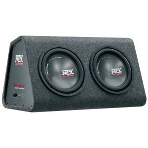 Caisson de grave - MTX AUDIO - Actif reflex avec double subwoofers 30cm - Ampli Classe-D 360Wrms - Filtre actif - Télécommande