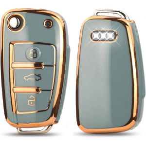 Protection Couvre clé Audi pour Coque cle Audi A1 A3 A4 A6 A8 Quattro Q2 Q3 Q5 Q7 S3 S4 S6 RS3 RS6 R8 TT TTS Couvre clé