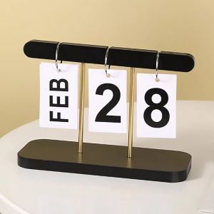 Calendrier - Calendrier 2026 - Calendrier perp&eacute;tuel journalier &agrave; feuillets - Accessoire de bureau r&eacute;utilisable - D&eacute;coration