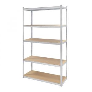 Étagère métal XXL grand modèle - Hauteur 2M20 Largeur 1m20 - charges très lourdes - 5 plateaux - 1325 Kg - Garantie 2 ans