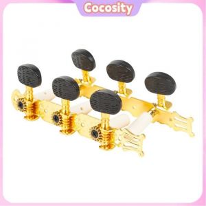 Cocosity Accordeur de Guitare Classique Mécaniques Tuners 3L3R 1 Paire Gauche Droite à bouton pour guitare folk