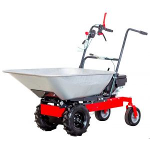 Brouette &agrave; moteur thermique avec benne en acier galvanis&eacute; 80L 200KG 32CH 2 vitesses Torros MK200F