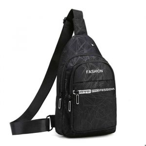 Sacoche &agrave; Bandouli&egrave;re Homme Poitrine Imperm&eacute;able pour &agrave; Pied Cyclisme Voyage et Sport XD1376 Noir