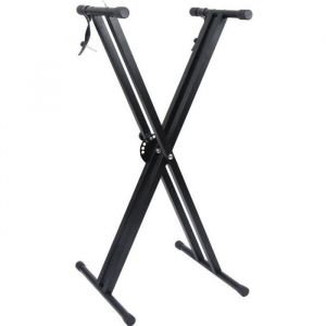 Support pour synthétiseur/Clavier avec vis et Sangles de Fixation –Hauteur réglable