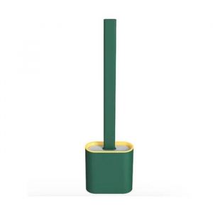 SHOP-STORY - TOILET BRUSH GREEN : Brosse WC Ultra Hygiénique en Silicone Flexible - Vert