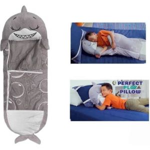 SAC DE COUCHAGE Sac de Couchage Enfant Happy Peluche Hiver Nappers Garcon Fille Licorne Oreiller de Sieste 2 en 1 Literie B&eacut117