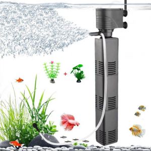 3 en 1 Pompe Aquarium 30W 3000L-H Silencieuse Filtre Int&eacute;rieur Aquarium Applicable &agrave; Filtre Aquarium Oxyg&eacute;nation circulation