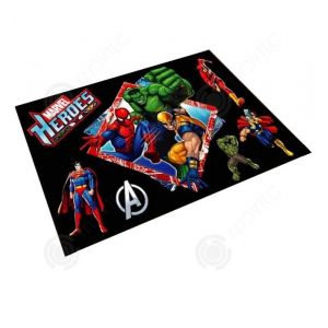 INN Tapis de sol 50x80cm avengers anime tapis de salon pour garçon tapis de porte pour le salon et la chambre spider man à motifs