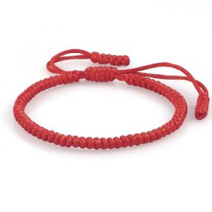 Bracelet - ZENSE - Style Tibétain tressé ajustable - ZB0365 - Homme/Rouge