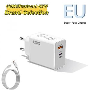 Chargeur rapide USB de type C pour téléphones portables câble PD adaptateur 120 Xiaomi iPhone Samsung Oneplus Pixel