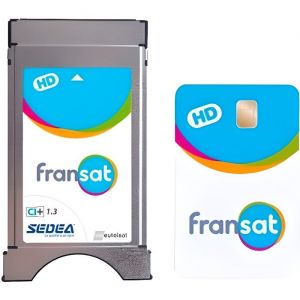 Module Fransat TV satellite Sedea CI+ 1.3 HD + carte Fransat PC7 HD valable 4 ans