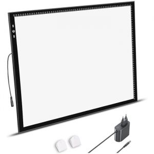 A2 Tablette Lumineuse verrouillagedverrouillage Bouton Ultra Mince 6MM Alimentation Luminosit Rglable Tablette De Dessin A2
