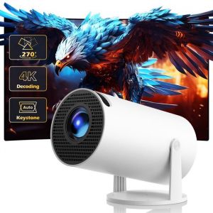 Vidéoprojecteur Intelligent 720P  Mini Projecteur Portable 4K Supportée Android 11.0 WiFi 5G/2.4G Bluetooth 5.0