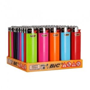 50 briquets bic slim à pierre couleurs