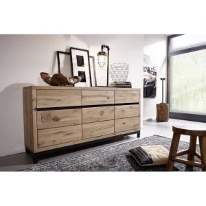 Buffet - Bois massif de ch&ecirc;ne sauvage huil&eacute; (Bianco) - VILLANDERS #208