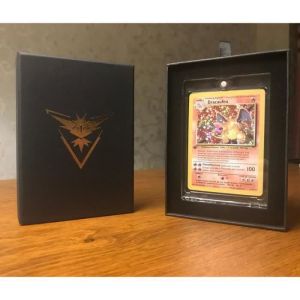 Carte Pok&eacute;mon Fanmade - Fanmade - Dracaufeu - Edition 1 Holographique - 4/102 Wizards Near Mint - Boite cadeau