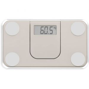 Mini pèse-personne électronique - LIVOO - DOM532C - Max 180 kg - LCD - Verre trempé - Marche arrêt automatique - Crème